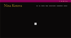 Desktop Screenshot of ninakotova.com